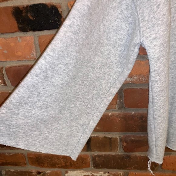 Code Mode Gray Distressed Oversized Sweatshirt L - Picture 4 of 8